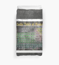 Old School Chalkboard Periodic Table Of Elements Duvet Cover