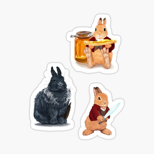 Bilbo Bunnins and Thorin Oakengnaw Sticker