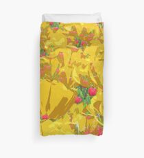 Floriade - Yellow Tulip Mania Duvet Cover