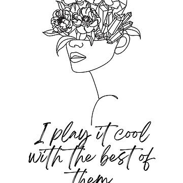 Women Flowers I Play it Cool Lyrics | Sticker