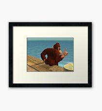 Thicc Donkey Kong Framed Print