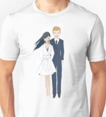 Harry and Meghan Engagement Portrait Unisex T-Shirt