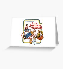Let's Summon Demons Greeting Card