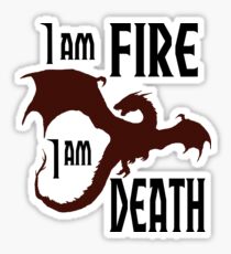 Feuer und Tod Sticker