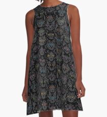 Kittens - Spooky Eyes A-Line Dress