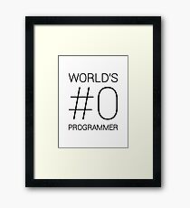 World's Best Programmer Framed Print