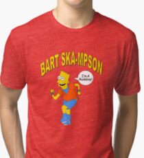 Bart Ska-mpson Tri-blend T-Shirt
