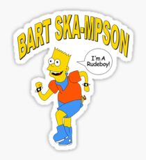 Bart Ska-mpson Sticker