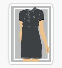 Fred Perry dress illustration Sticker