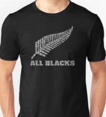 The Rugby Team "All Blacks" of New Zealand Unisex T-Shirt