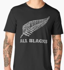 The Rugby Team "All Blacks" of New Zealand Men's Premium T-Shirt