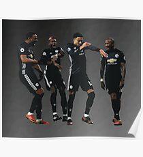 Pogba Lingard Martial Jeune Milly Rock Poster