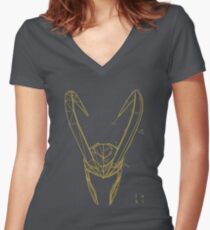 Mischief Concept Women's Fitted V-Neck T-Shirt