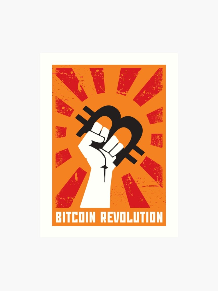 Bitcoin Revolution Kunstdruck - 