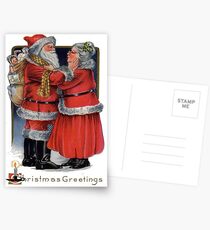 Vintage Christmas Greetings from Mr and Mrs Claus Postcards