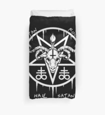 HAIL SATAN - SATAN ROCKS - FUNNY SATANIC OCCULT Duvet Cover