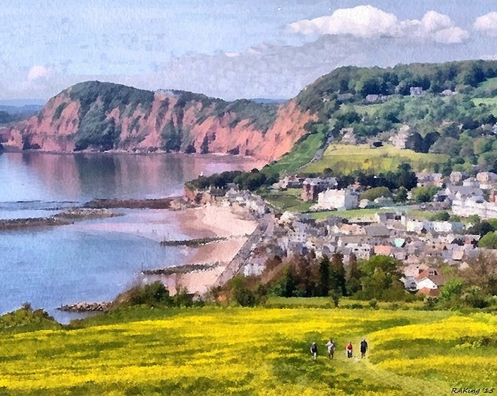 "Sidmouth, Peak Hill and Beyond" by Bloodnok Redbubble