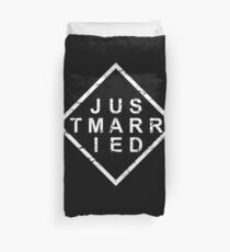 Stylish Just Married Duvet Cover