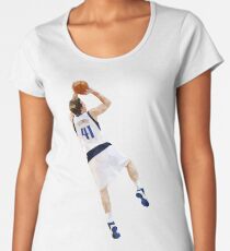 Dirk Nowitzki Fadeaway Women's Premium T-Shirt
