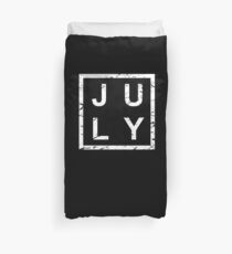 Stylish Birthday Born In July Duvet Cover