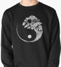 Sudadera sin capucha Yin Yang Bonsai Tree Budista japonés Zen