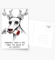 Rudolph das tote Nasen-Ren Postkarten