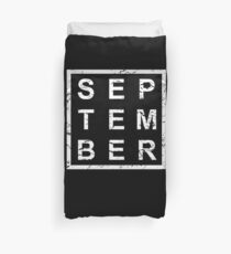Stylish Birthday Born In September Duvet Cover