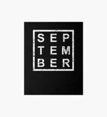 Stylish Birthday Born In September Art Board Print