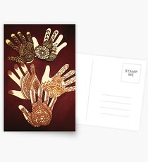The many hands of Mehndi Postcards