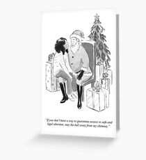 A is For’s 2017 Holiday Card: A Custom-Made New Yorker Cartoon By Emily Flake Greeting Card