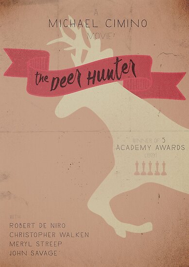 The Deer Hunter Minimalist Movie Poster Robert De Niro Christopher Walken
