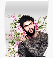 Matthew Daddario and flowers Poster
