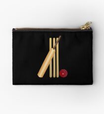 Cricket Wicket, Bat and Ball Studio Pouch