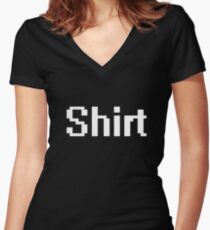 Black shirt Shirt Women's Fitted V-Neck T-Shirt
