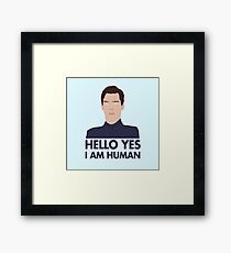 Alien Cumberbatch Meme Framed Print