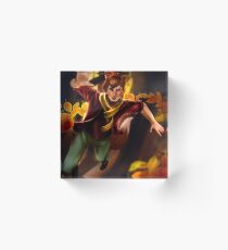 Autumn Personification Illustration Acrylic Block