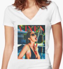August Ames Fitted V-Neck T-Shirt