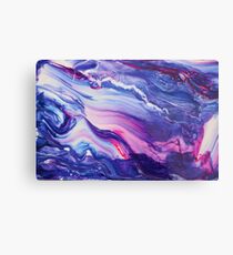 Lienzo metálico Pintura híbrida de remolinos tranquilos