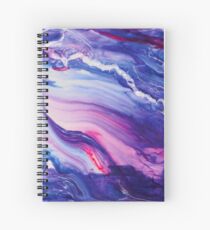Tranquil Swirls Hybrid Painting Spiral Notebook
