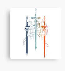 Kirito and Asuna form Sword Art Online Canvas Print