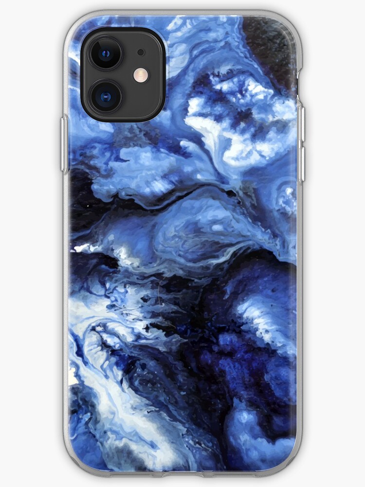 The Blue Abyss - Alcohol Ink Painting iphone 11 case The Blue Abyss - Alcohol Ink Painting iphone 11 case