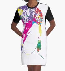 Inspired by David Bowie Graphic T-Shirt Dress