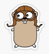Golang aviator Sticker