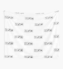 Journalist equipment Wall Tapestry