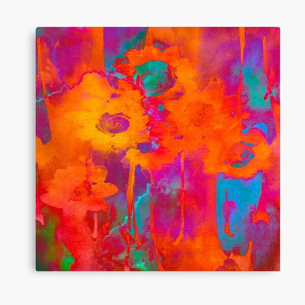 vibrant bouquet abstrait/bright abstract bouquet Canvas Print