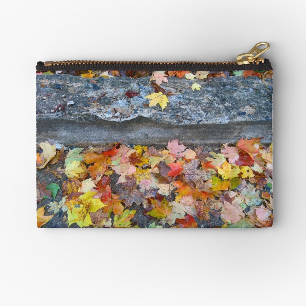 Rainy Autumn Morning Zipper Pouch