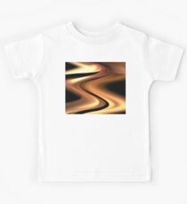 Warm Copper Waves Kids Tee