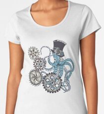 Steampunk Tintenfisch Frauen Premium T-Shirts