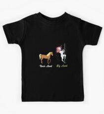 Your Aunt My Aunt Cute Horse Unicorn Kids Tee