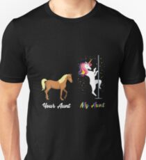 Your Aunt My Aunt Cute Horse Unicorn Unisex T-Shirt
